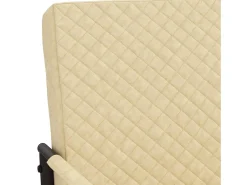 Silla voladiza cuero sintético crema