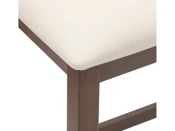 Sillas de bar con cojines 2 uds madera maciza marrón caucho