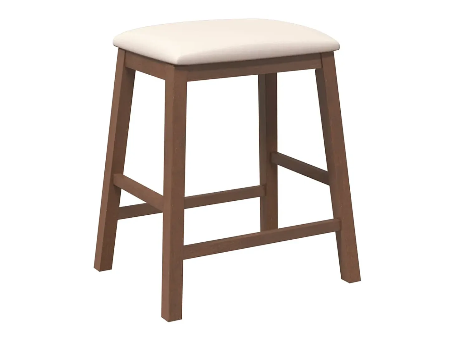 Sillas de bar con cojines 2 uds madera maciza marrón caucho