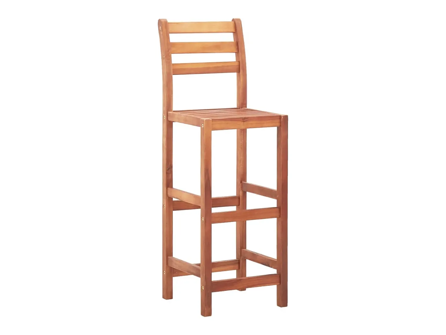 Sillas de cocina 4 unidades madera maciza de acacia
