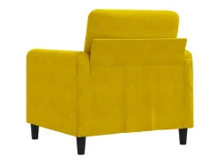Sillón Amarillo 60 cm Terciopelo