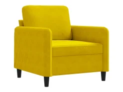 Sillón Amarillo 60 cm Terciopelo