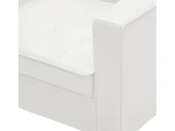 Sillón blanco 75x70x75 cm piel sintética