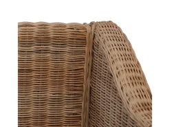 Sillón con cojines ratán natural