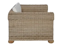 Sillón con cojines ratán natural