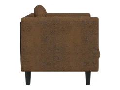Sillón con cojín terciopelo marrón