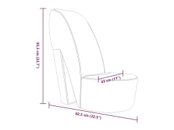 Sillón con forma de zapato de tacón cuero sintético blanco