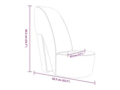 Sillón con forma de zapato de tacón cuero sintético plateado