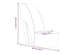 Sillón con forma de zapato de tacón cuero sintético dorado