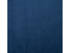 Sillón con patas cromadas de terciopelo azul