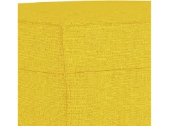 Sillón con reposapiés Amarillo claro 60 cm Tela