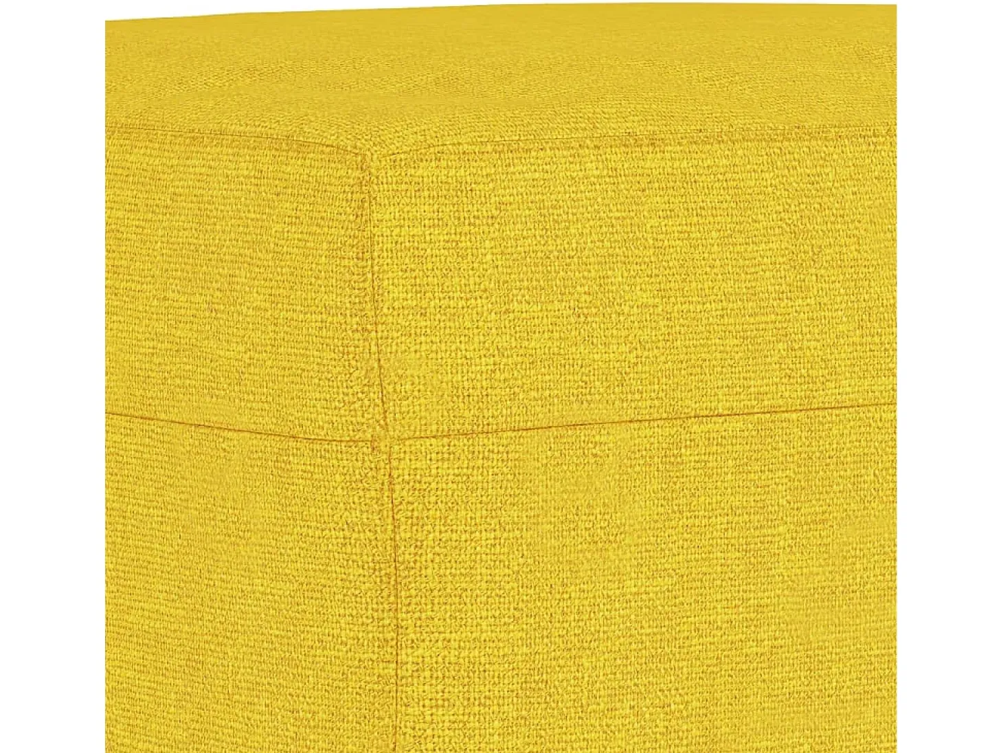Sillón con reposapiés Amarillo claro 60 cm Tela