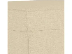 Sillón con reposapiés Tejido Crema 60 cm