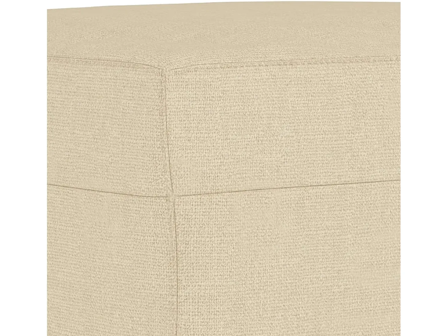 Sillón con reposapiés Tejido Crema 60 cm
