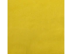 Sillón con reposapiés terciopelo amarillo 60 cm