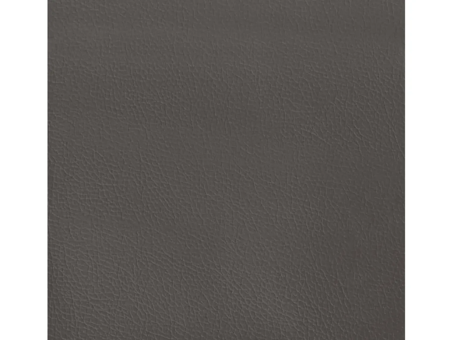 Sillón con taburete cuero sintético gris 60 cm