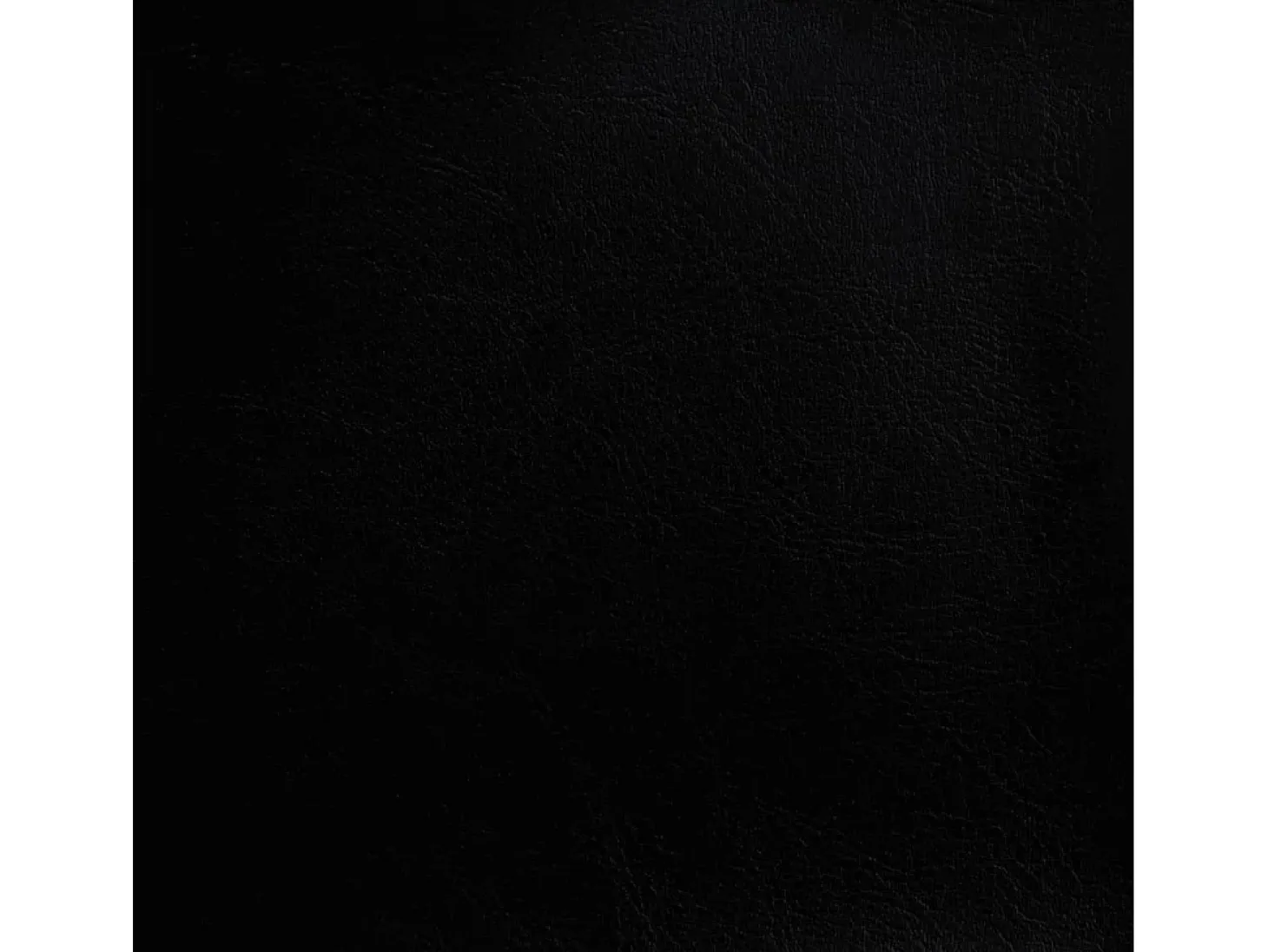 Sillón con taburete cuero sintético negro