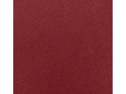 Sillón con taburete reposapiés de tela rojo tinto