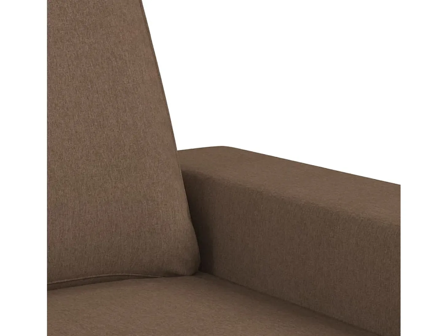 Sillón con taburete tela marrón 60 cm
