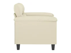 Sillón Crema 60 cm Piel Sintética