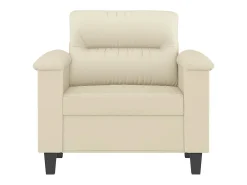 Sillón Crema 60 cm Piel Sintética