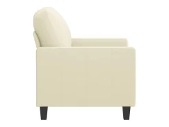 Sillón Crema 60 cm Piel Sintética