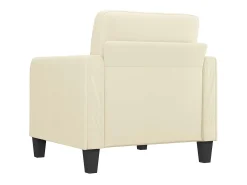 Sillón Crema 60 cm Piel Sintética