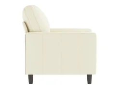 Sillón Crema 60 cm Terciopelo