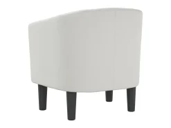 Sillón cuero sintético blanco ES78256