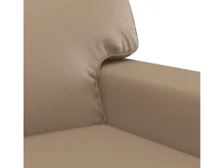 Sillón cuero sintético color capuchino 60 cm