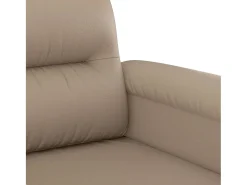 Sillón cuero sintético color capuchino 60 cm