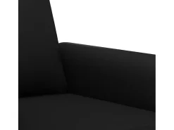 Sillón cuero sintético negro 60 cm