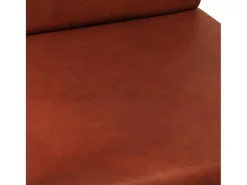 Sillón de cuero auténtico marrón