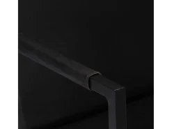 Sillón de cuero auténtico negro