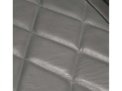 Sillón de cuero de cabra auténtico gris
