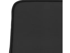 Sillón de cuero sintético negro 54x75x76 cm
