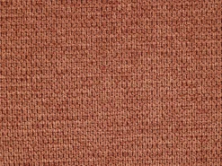 Sillón de diseño en tela texturizada color terracota ISPARTA