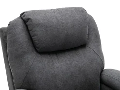Sillón de masaje de tela - Gris - SILVANO - acupresión y vibraciones