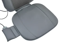 Sillón de masaje Shiatsu - Imitación - 3 intensidades de masaje - Gris - APASIA