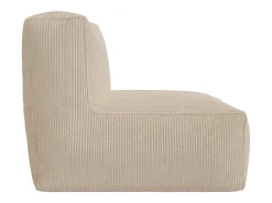 Sillón de pana color beige estilo contemporáneo NOUMARA