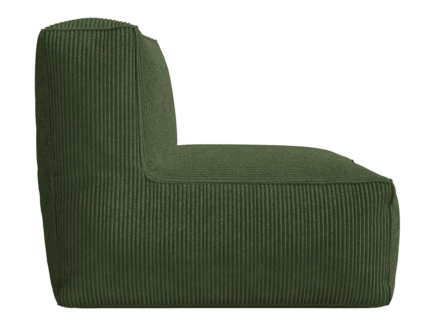 Sillón de pana color verde estilo contemporáneo NOUMARA