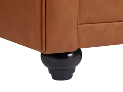 Sillón de piel de búfalo vacuno icónico CHESTERFIELD