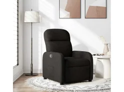 Sillón de relax | Silla | Sillón reclinable de tela negro SHL9346