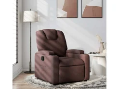 Sillón de relax | Silla | Sillón reclinable de tela marrón oscuro SHL2487