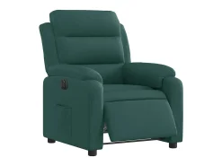 Sillón de relax | Silla | Sillón reclinable eléctrico tela verde oscuro SHL4714