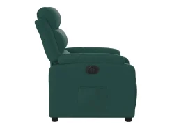 Sillón de relax | Silla | Sillón reclinable eléctrico tela verde oscuro SHL4714