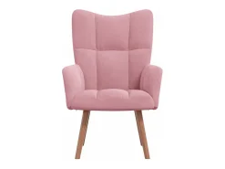 Sillón de relax | Silla de relax de terciopelo rosa SHL2518