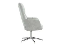 Sillón de relax | Silla de relax de terciopelo gris claro SHL8629