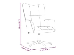 Sillón de relax | Silla de relax de terciopelo gris claro SHL8629
