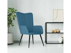 Sillón de relax | Silla de relax de terciopelo azul SHL6821
